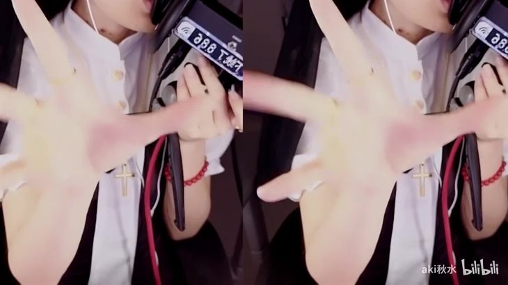 【aki秋水ASMR】秋水充电福利怼脸孔雀鱼采耳视觉触发哄睡视频集 27