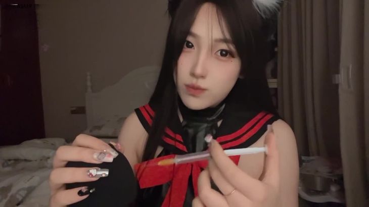 【璐璐哄睡屋】付费帮女郎情景高跟鞋网袜甜麦ASMR减压视频集 5