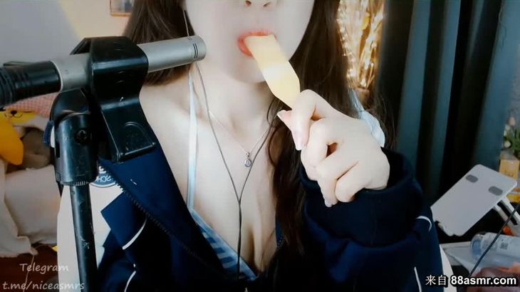 【虎牙绮夏ASMR】吃雪糕
