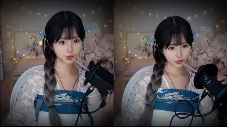 【助眠】夏茉小姐姐 吸管专场 感觉到脑浆被吸出来了吗