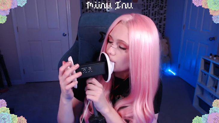 ASMR@Miinu Inu 快速粗暴的吃耳朵舔耳，口腔音，刺激