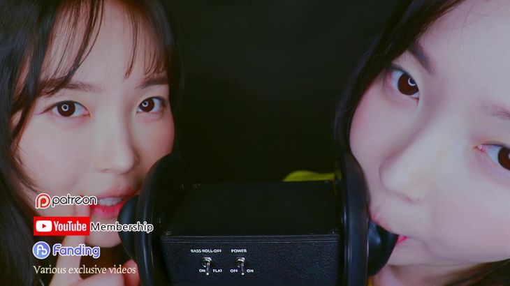 ASMR@Eunzel 淡妆双胞胎双子向吃耳朵舔耳