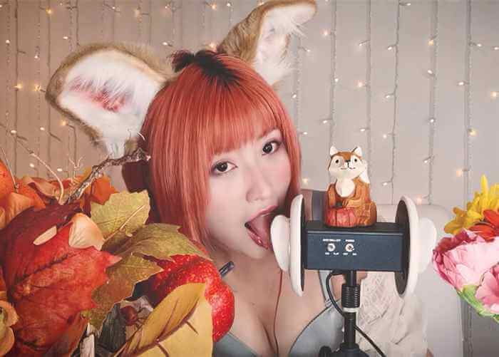 MissWarmJ 小狐狸舔耳.