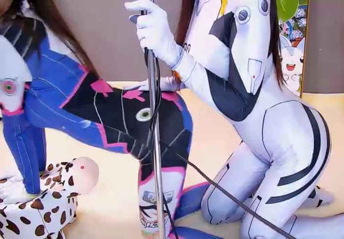 苏苏和睿睿双人asmr 飞机福利.