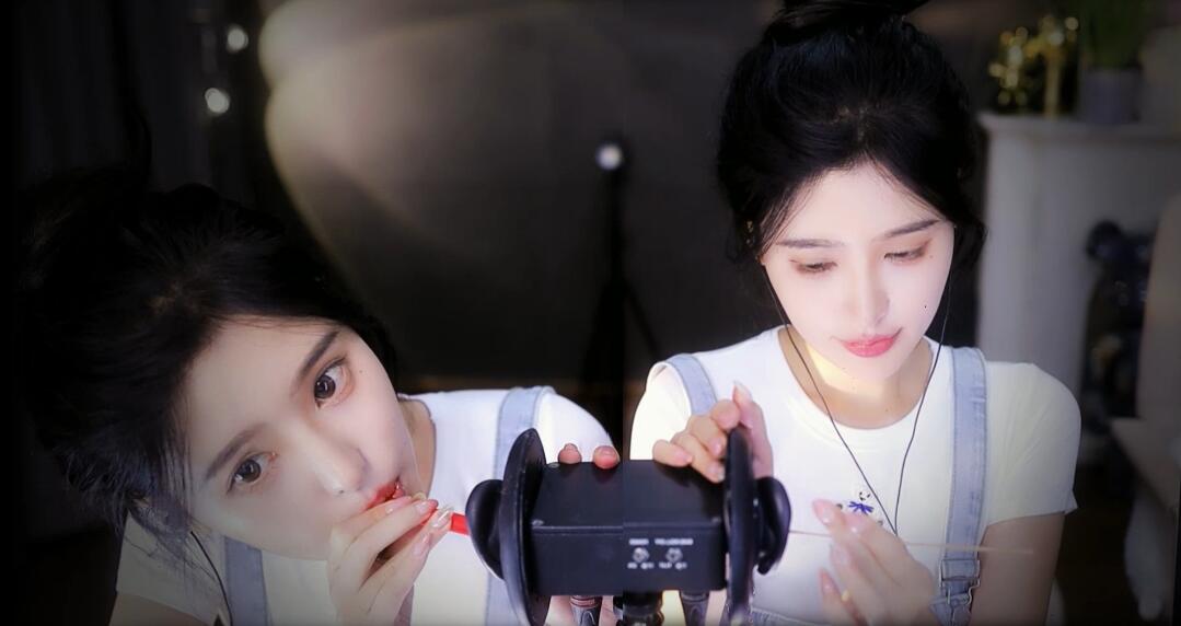 恩七不甜无人声双人吸管音掏耳朵.