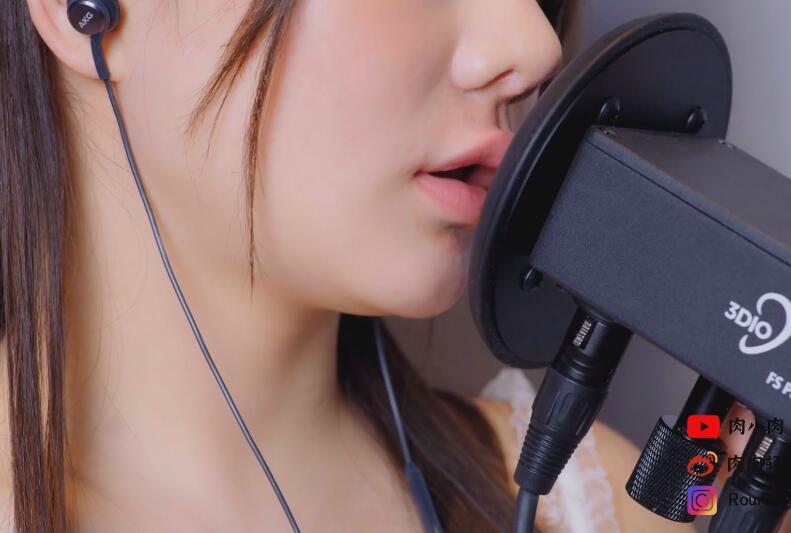 肉肉ASMR喘息 口腔音 弹舌音 特写亲吻舔耳.