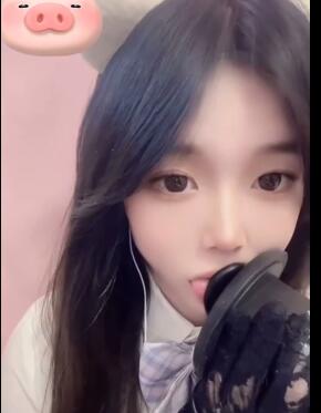 粥粥 ASMR JK舔耳.