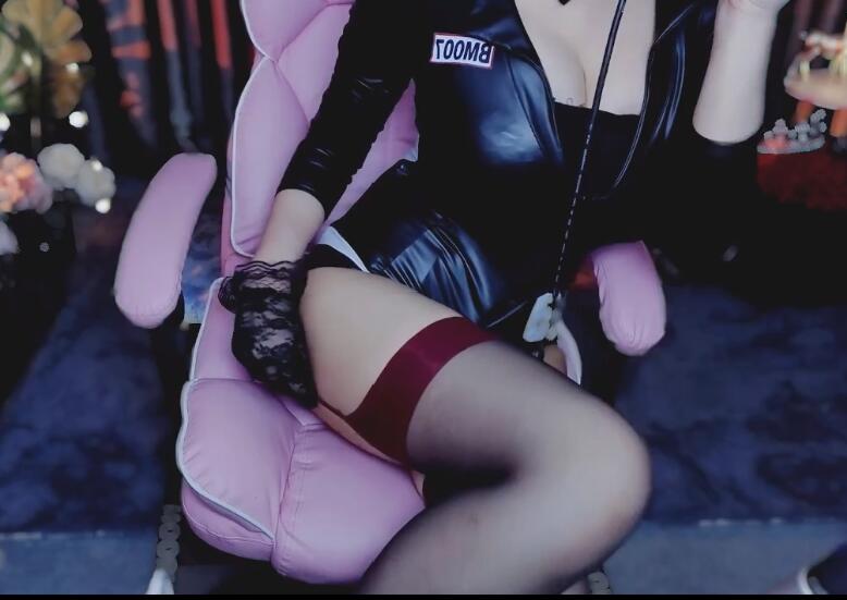 白鹿姬ASMR 连体皮衣.