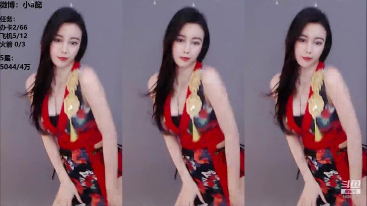 【斗鱼小a懿】高颜值极品御姐 飞机群定制舞蹈集《哨子舞1》