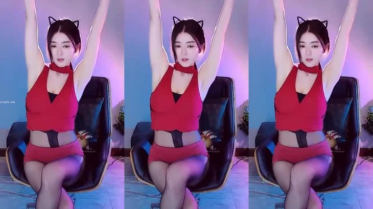 【虎牙华星恩率】修长身 高跟黑 我是猫王舞力狂