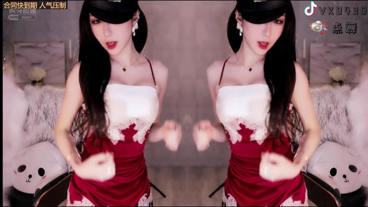 【虎牙华星VIKI】黑丝红裙性感热舞