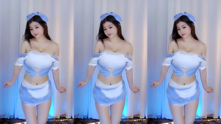 【虎牙小野马】极品主播私人定制 微店套餐福利热舞!小女仆